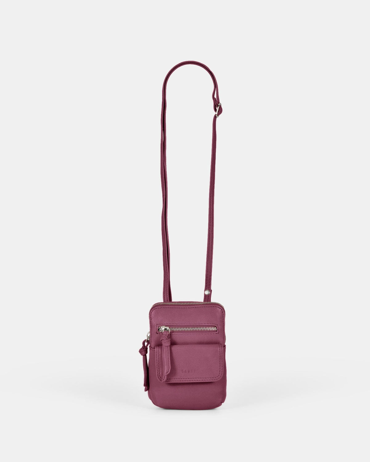 Lauren Leather Mini Crossbody - Mulberry