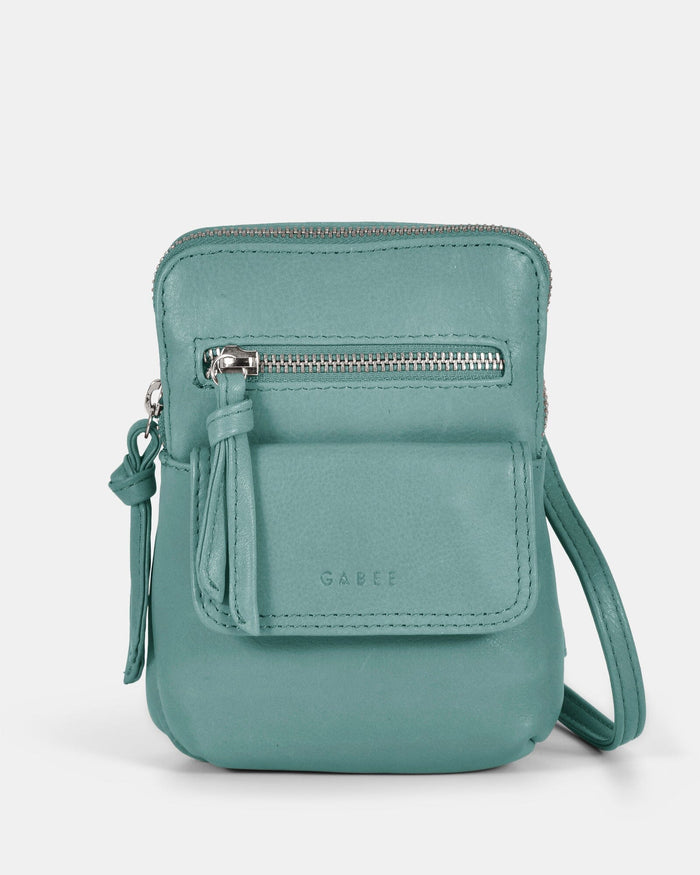 Lauren Leather Mini Crossbody - Ocean