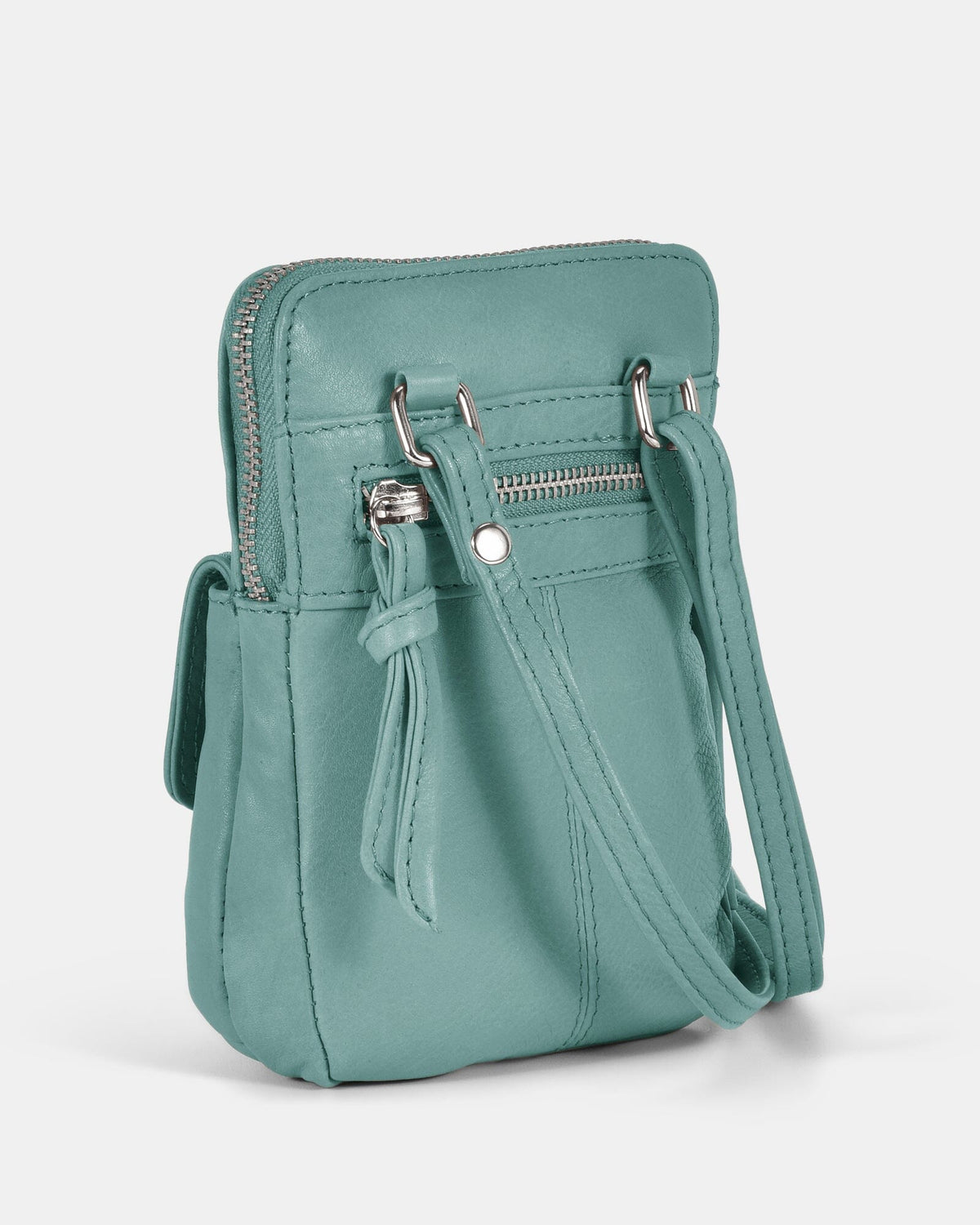 Lauren Leather Mini Crossbody - Ocean