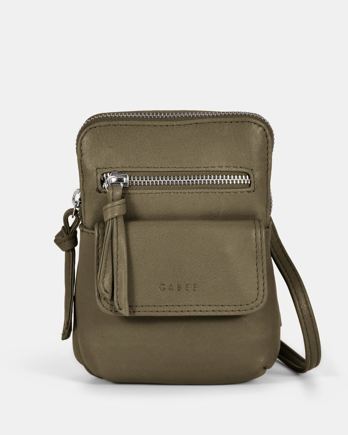 Lauren Leather Mini Crossbody - Olive