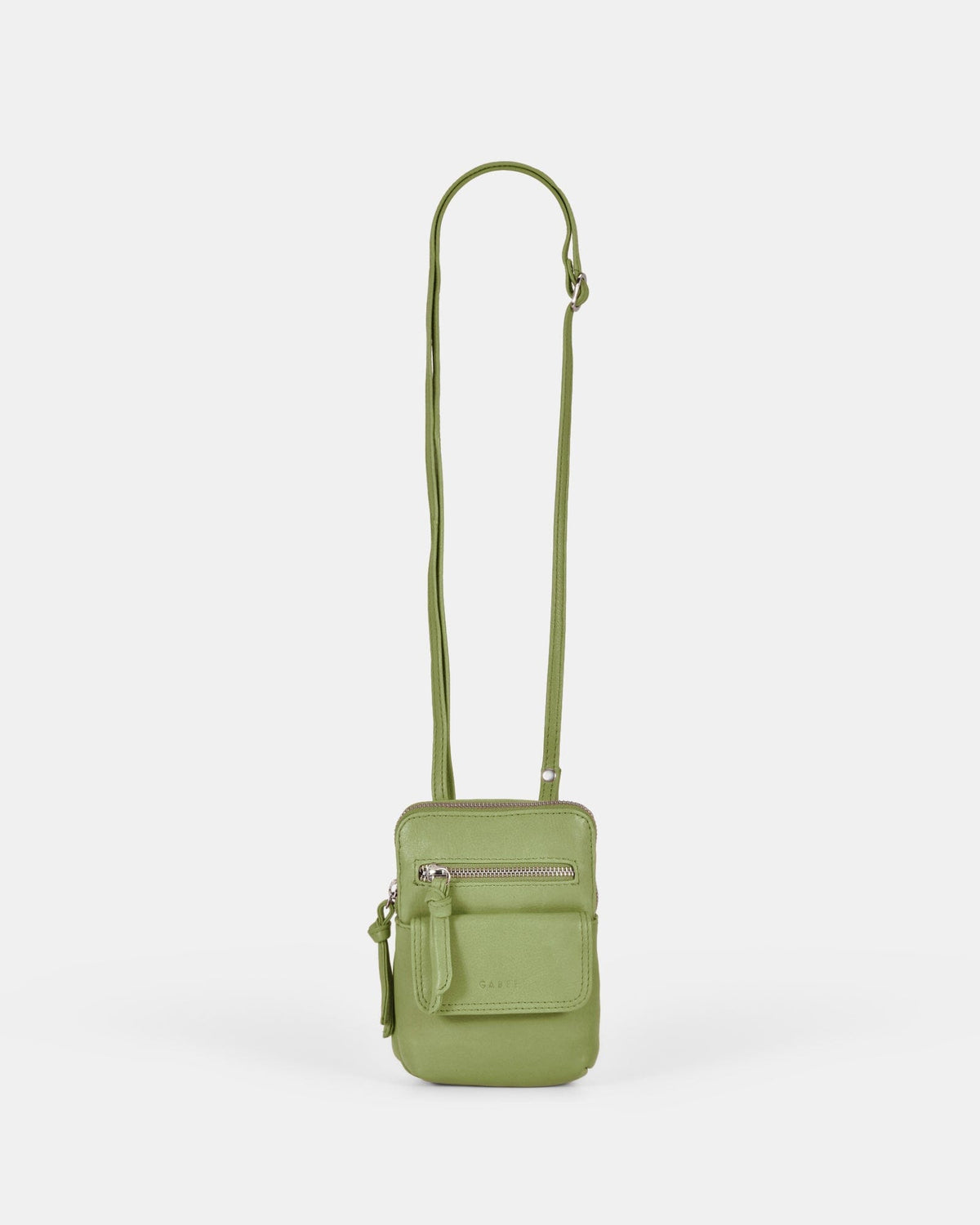 Lauren Leather Mini Crossbody - Pear