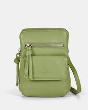 Lauren Leather Mini Crossbody - Pear