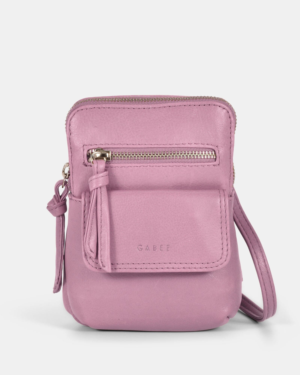 Lauren Leather Mini Crossbody - Pink
