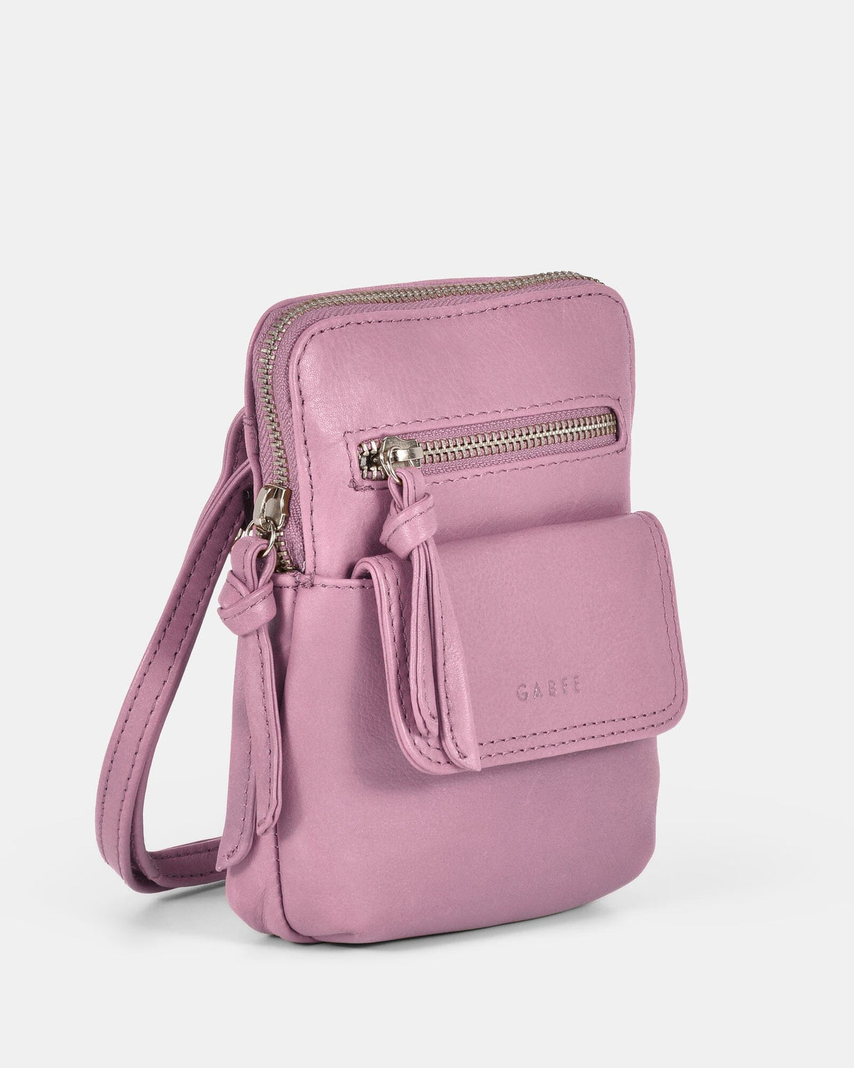 Lauren Leather Mini Crossbody - Pink