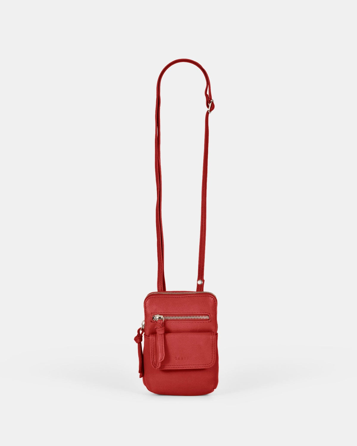 Lauren Leather Mini Crossbody - Red