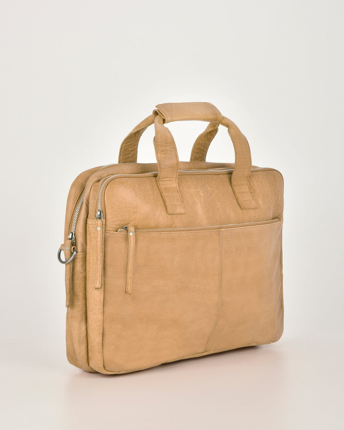 Lawson Soft Leather Briefcase - Camel