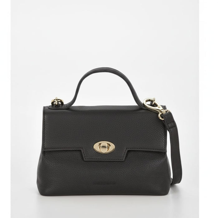 Lindfield Washed Leather Crossbody Bag - Black