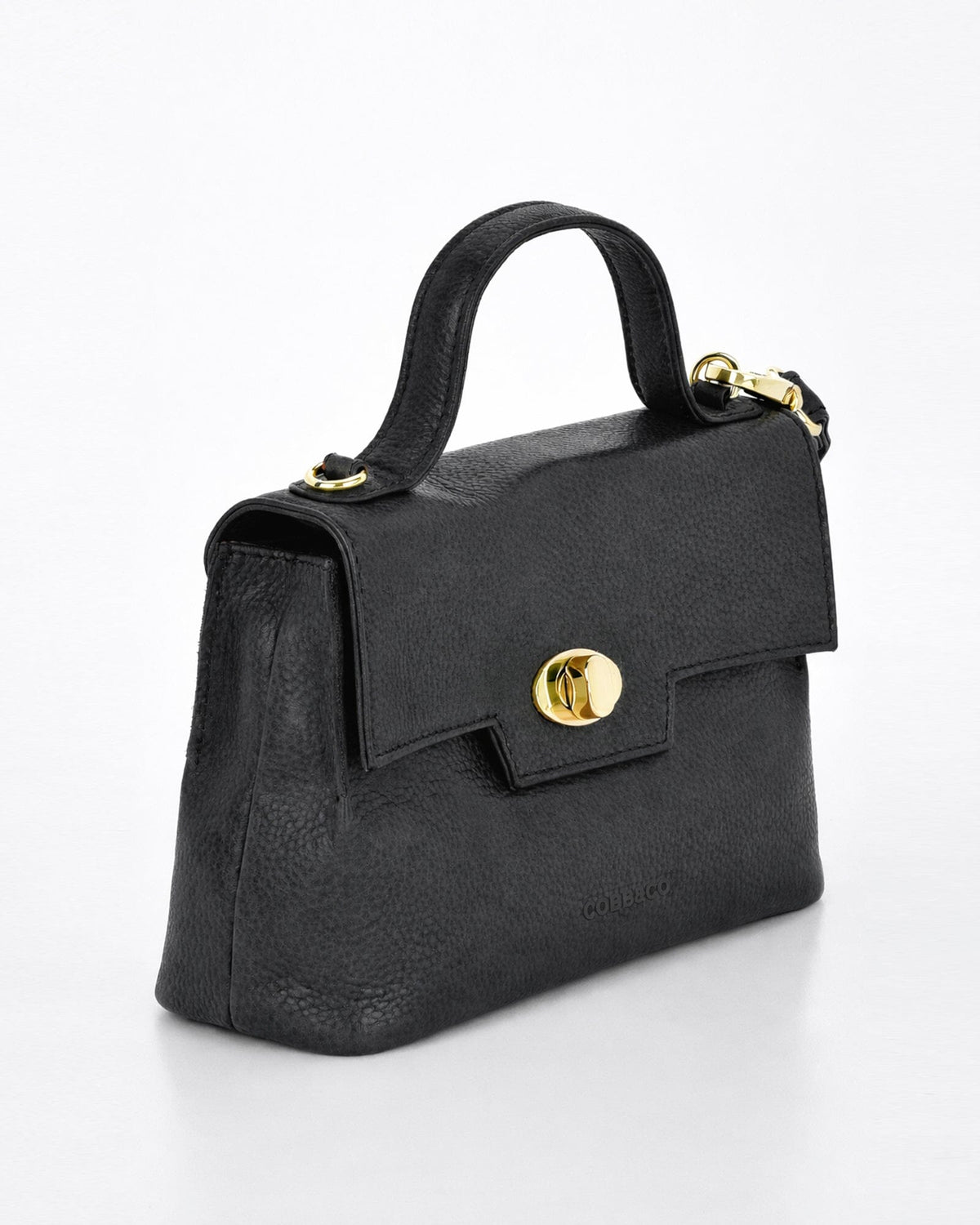 Lindfield Washed Leather Crossbody Bag - Black