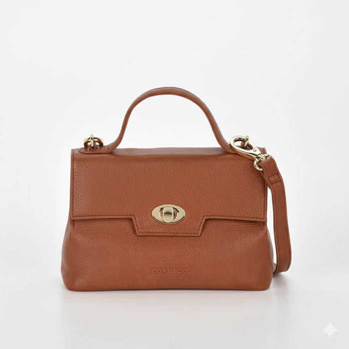 Lindfield Washed Leather Crossbody Bag Crossbody Bag COBB & CO Cocoa 