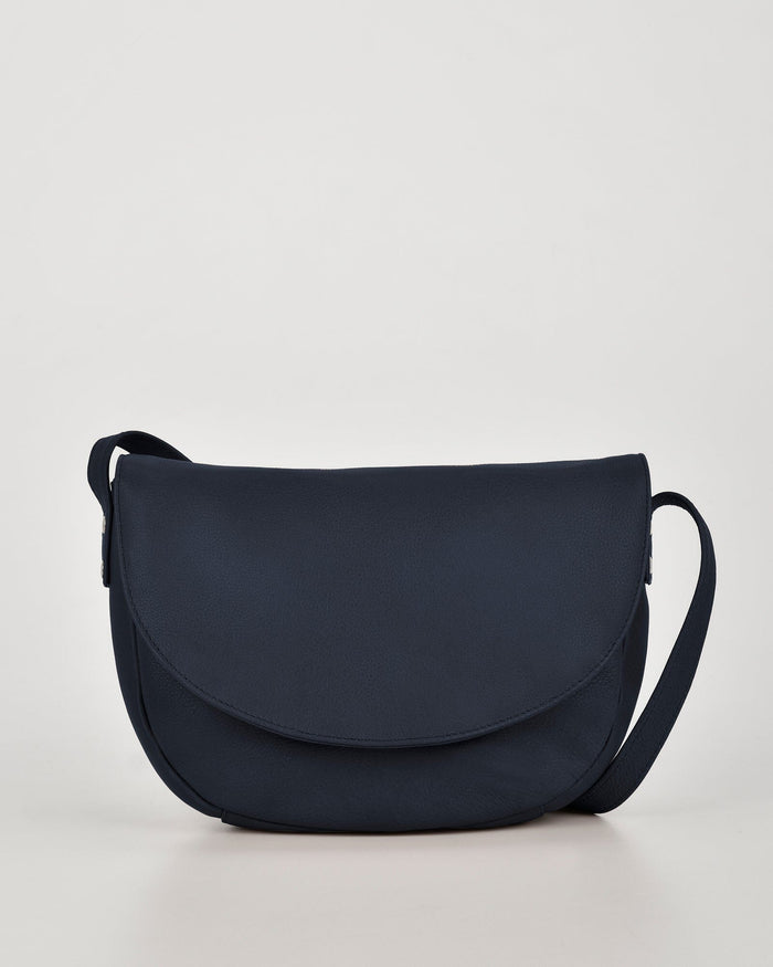 Louise Leather Flap over Crossbody Bag