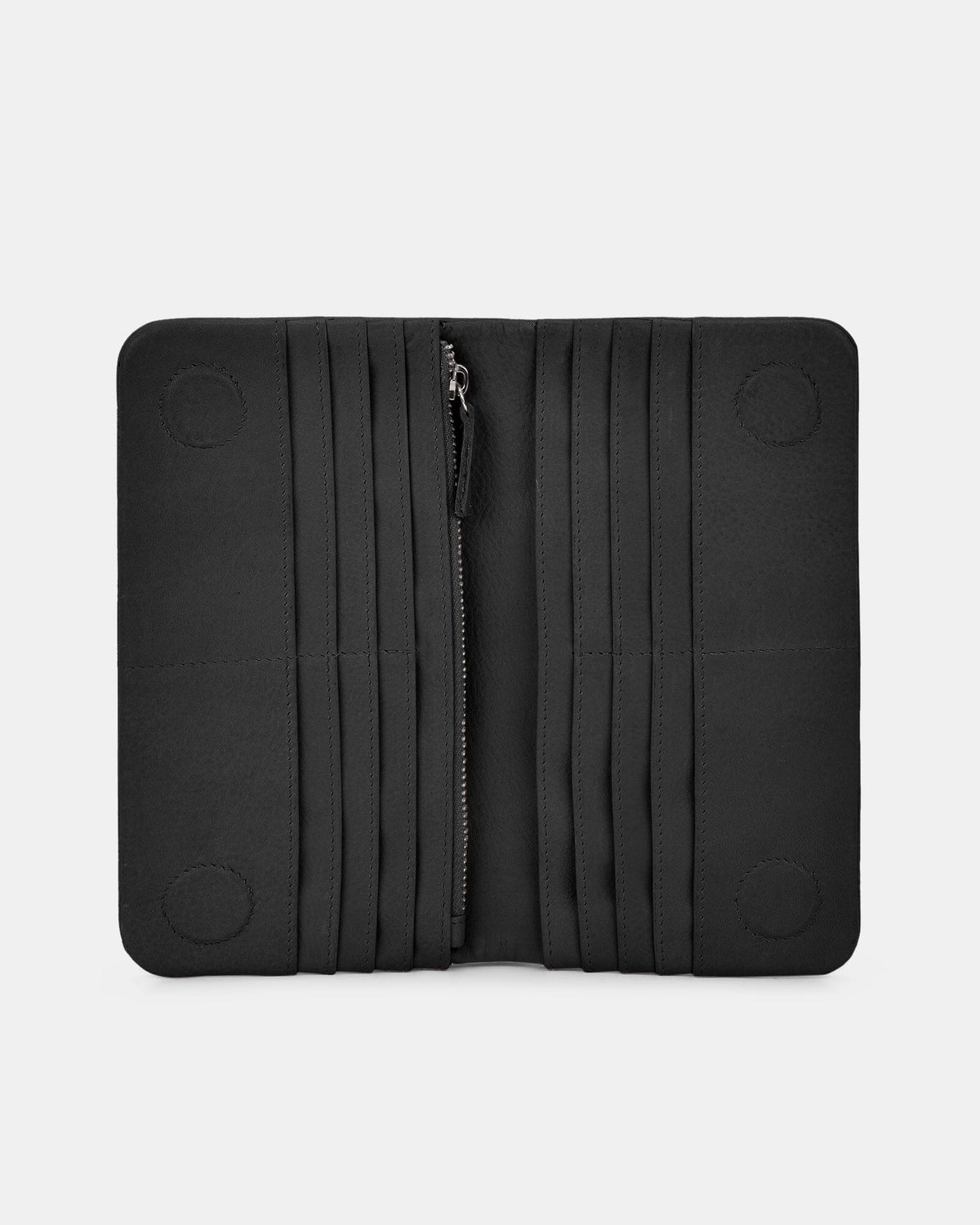 Luna RFID Leather Ladies Wallet - Black