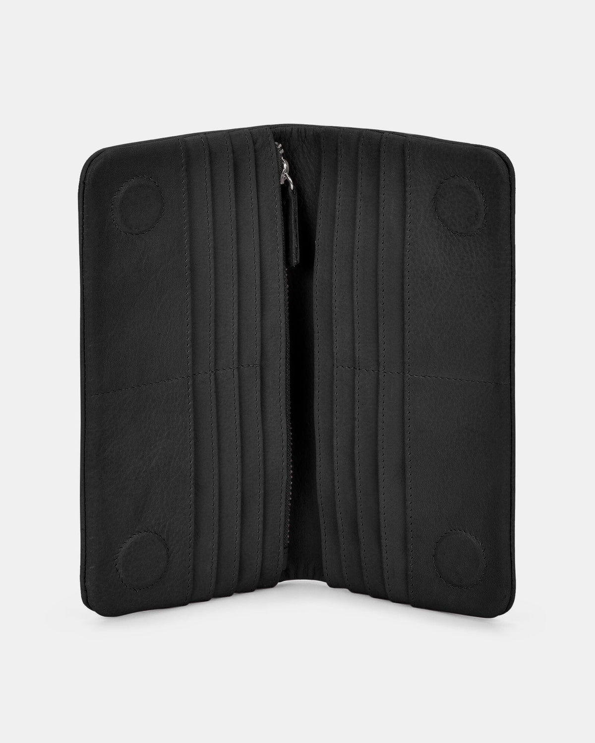 Luna RFID Leather Ladies Wallet - Black