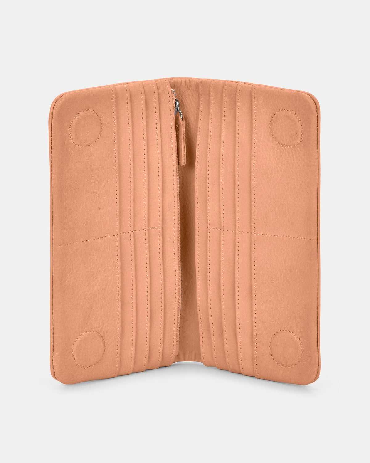 Luna RFID Leather Ladies Wallet - Camel
