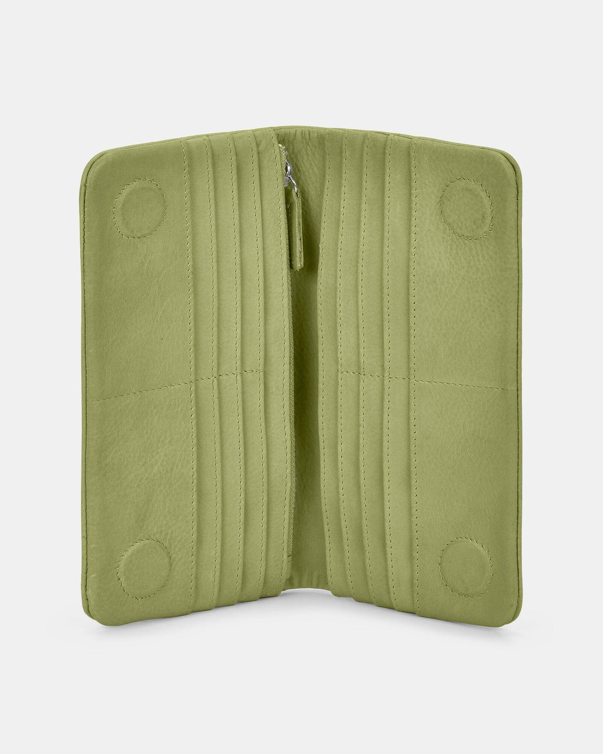 Luna RFID Leather Ladies Wallet - Pear