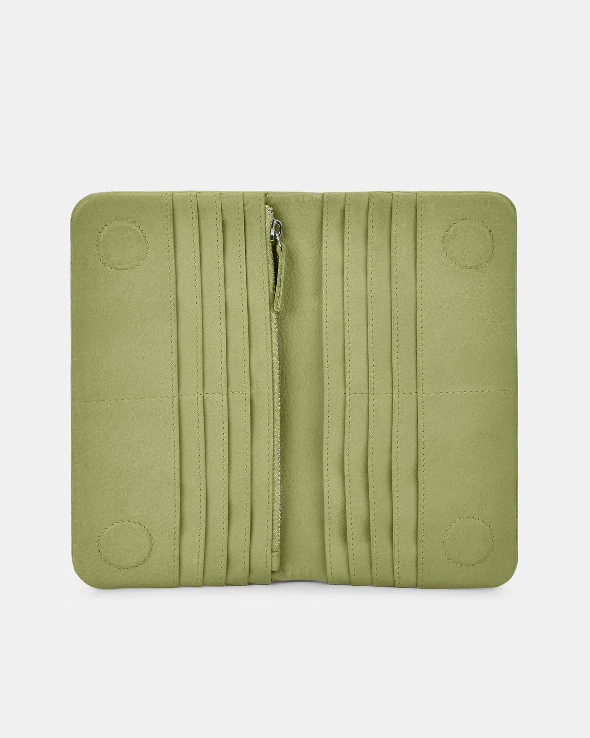 Luna RFID Leather Ladies Wallet - Pear