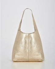 Lynx Metallic Hobo With Pouch - Champagne