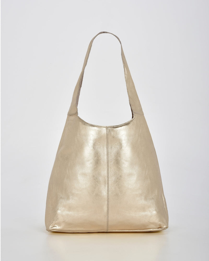 Lynx Metallic Hobo With Pouch