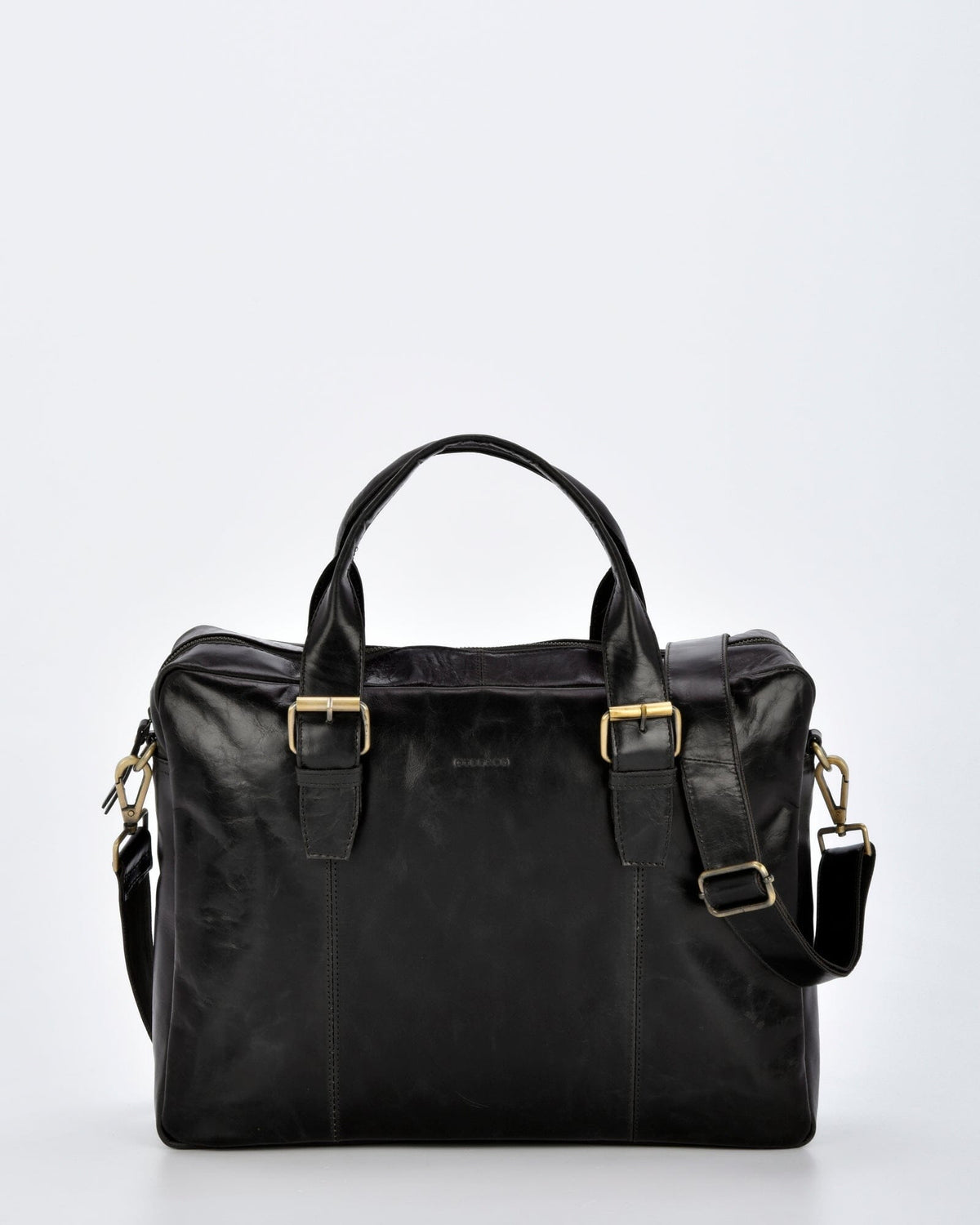 Malvern Leather Business Satchel - Black