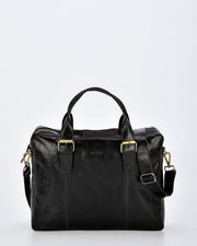 Malvern Leather Business Satchel - Black