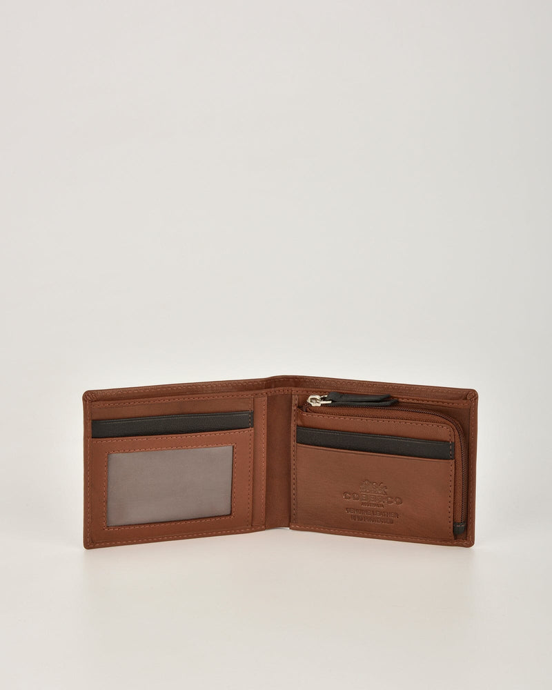 McVee Two-Tone RFID Bifold Men's Leather Wallet