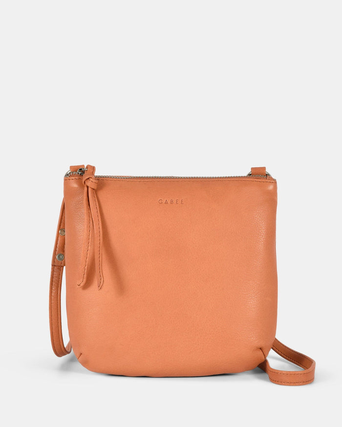 Meadow Soft Leather Pouch Crossbody - Apricot