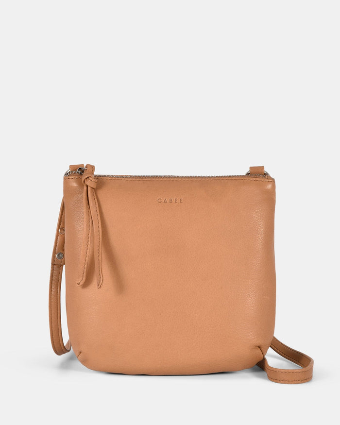 Meadow Soft Leather Pouch Crossbody - Camel