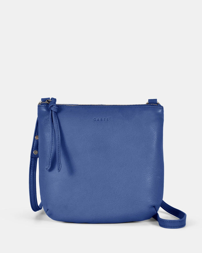 Meadow Soft Leather Pouch Crossbody - Indigo