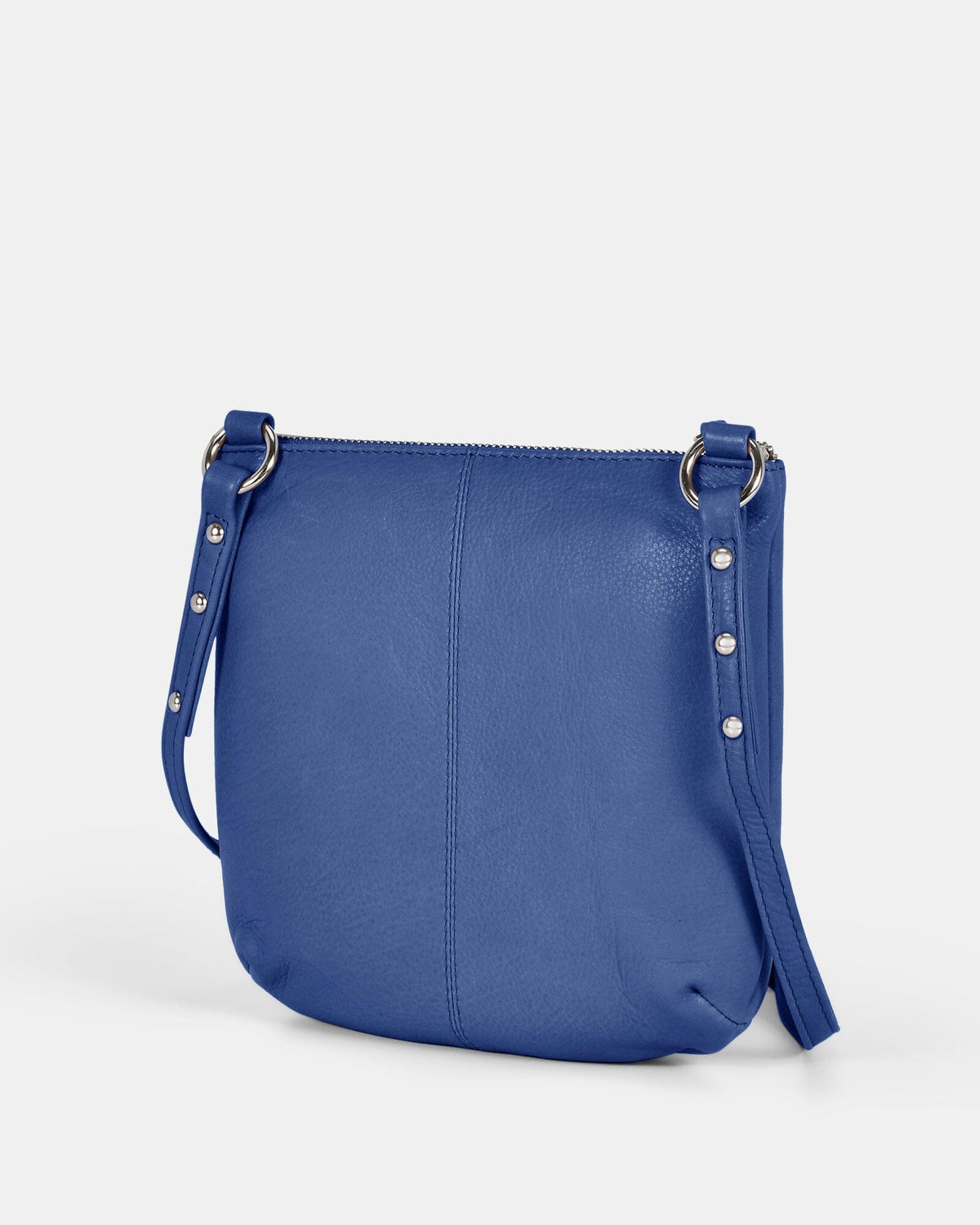 Meadow Soft Leather Pouch Crossbody - Indigo