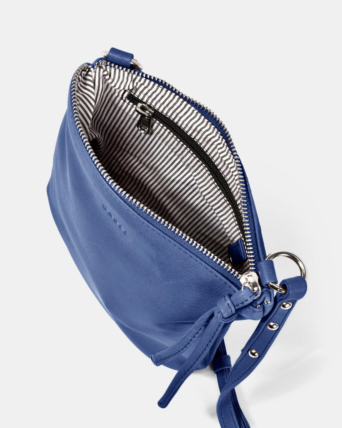 Meadow Soft Leather Pouch Crossbody - Indigo