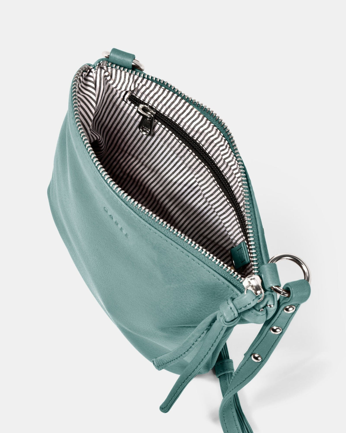 Meadow Soft Leather Pouch Crossbody - Ocean