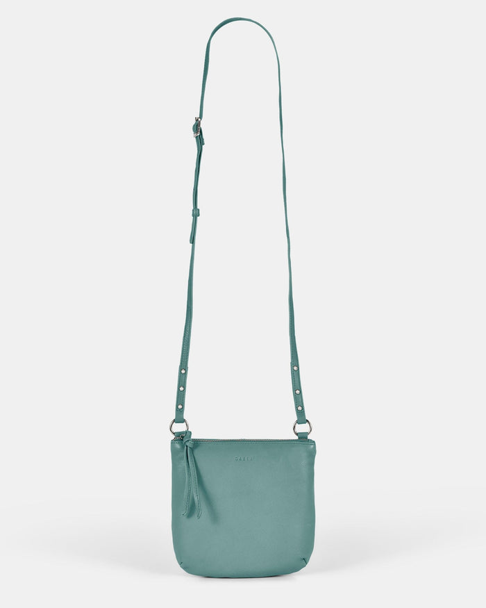 Meadow Soft Leather Pouch Crossbody - Ocean