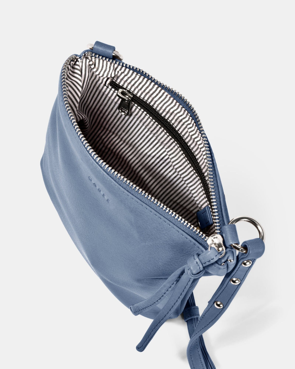 Meadow Soft Leather Pouch Crossbody - Powder