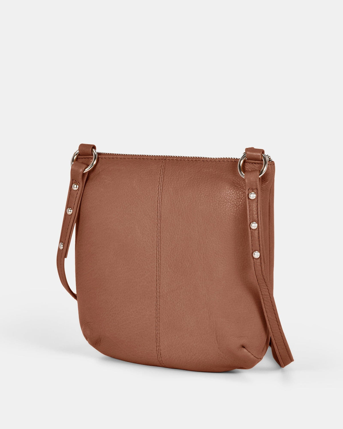 Meadow Soft Leather Pouch Crossbody - Taupe