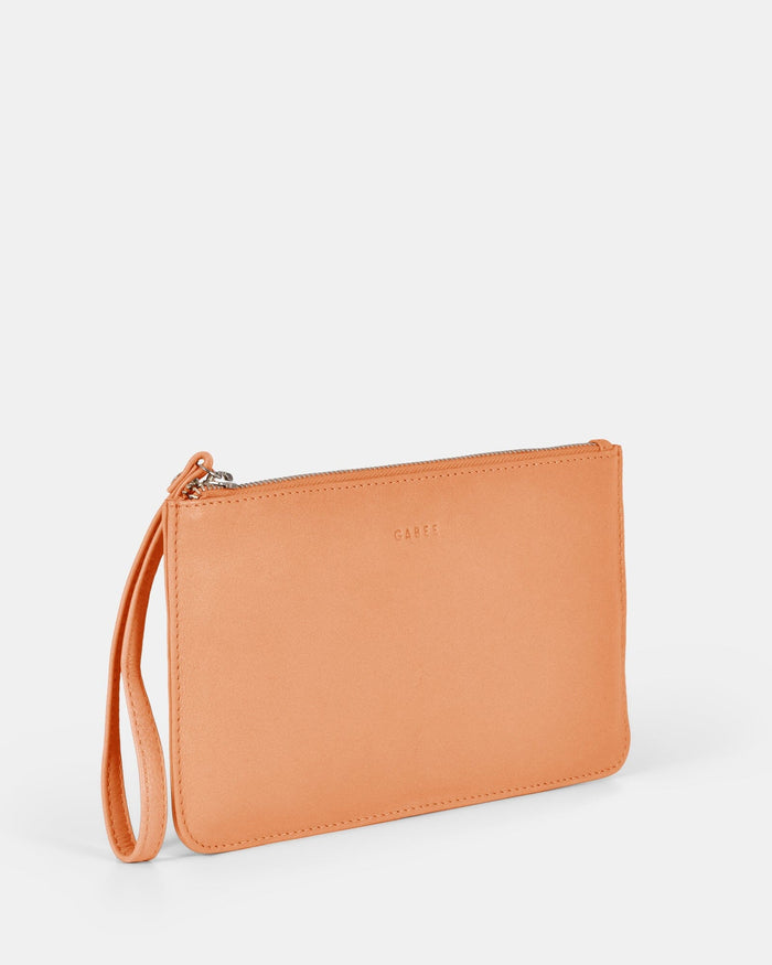 Mercer Soft Leather Pouch - Apricot