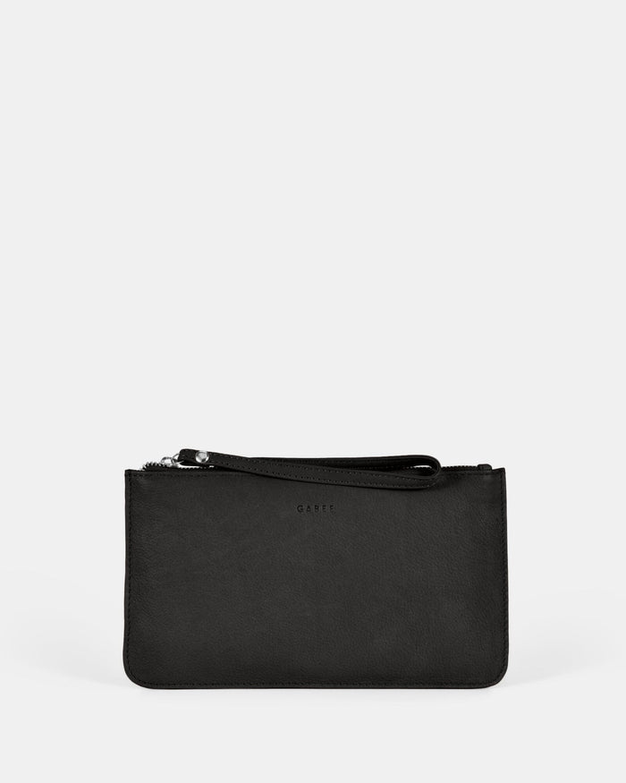 Mercer Soft Leather Pouch - Black