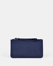Mercer Soft Leather Pouch - Blue