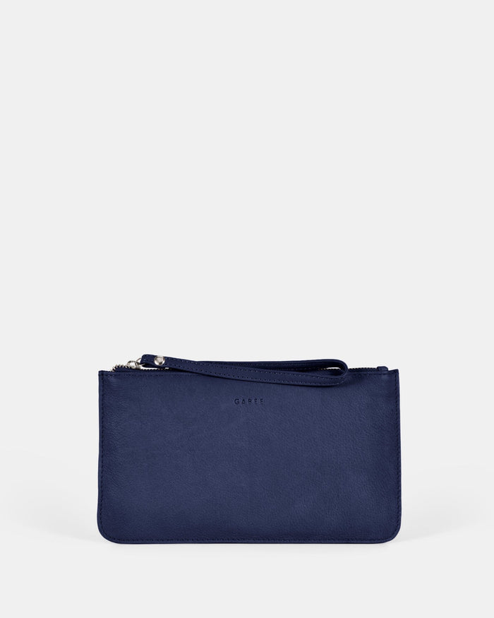 Mercer Soft Leather Pouch - Blue