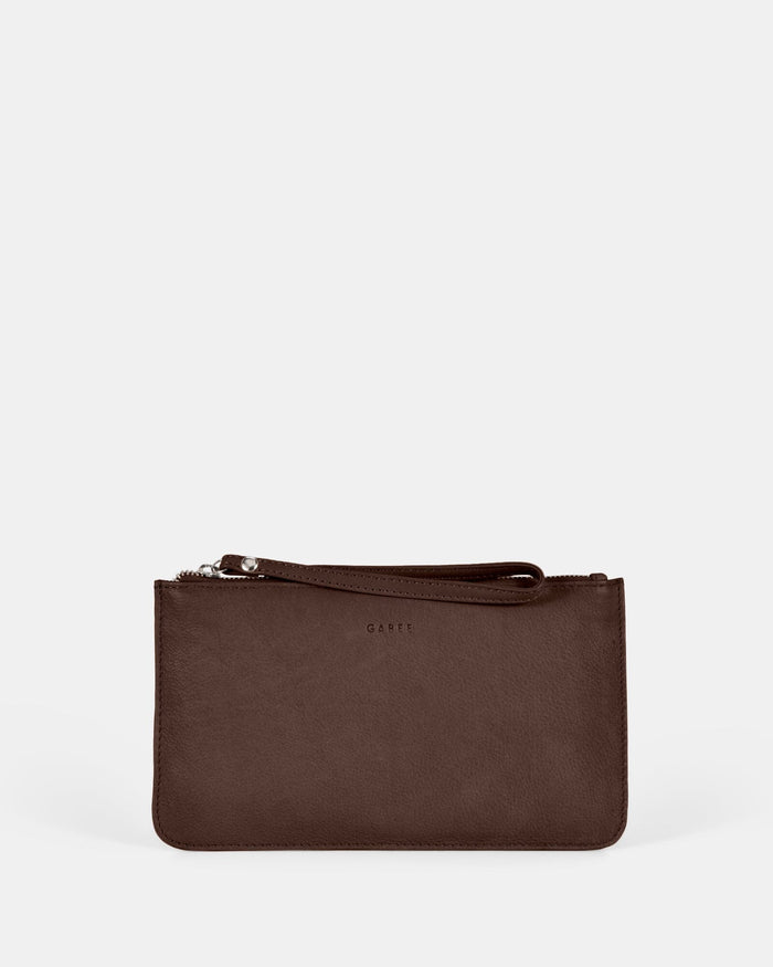 Mercer Soft Leather Pouch - Chocolate