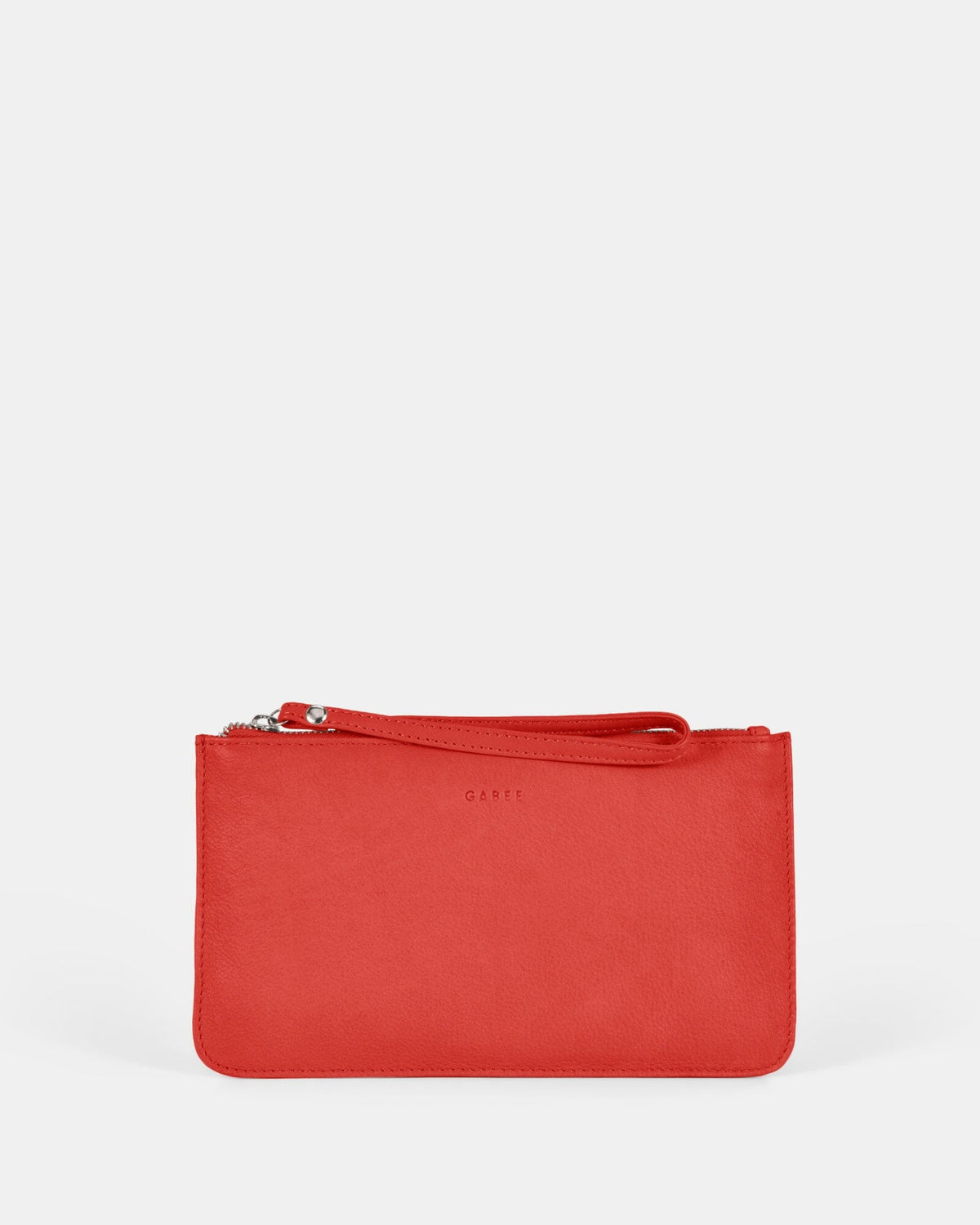 Mercer Soft Leather Pouch - Coral