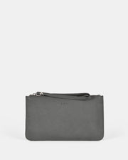 Mercer Soft Leather Pouch - Grey