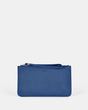 Mercer Soft Leather Pouch - Indigo