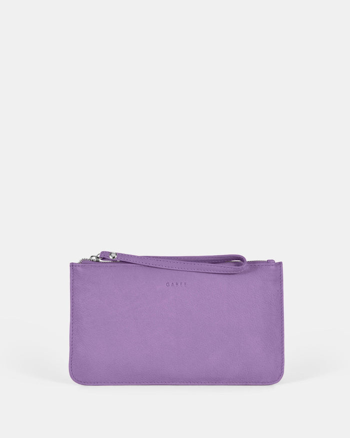 Mercer Soft Leather Pouch - Lavender