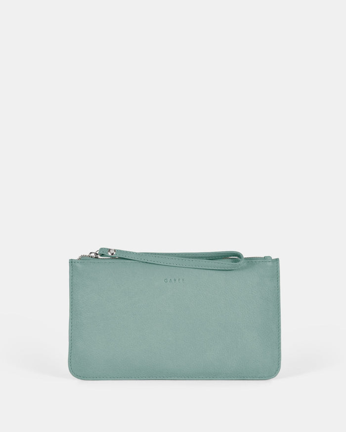 Mercer Soft Leather Pouch - Ocean
