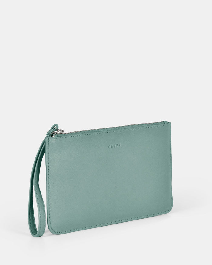 Mercer Soft Leather Pouch - Ocean