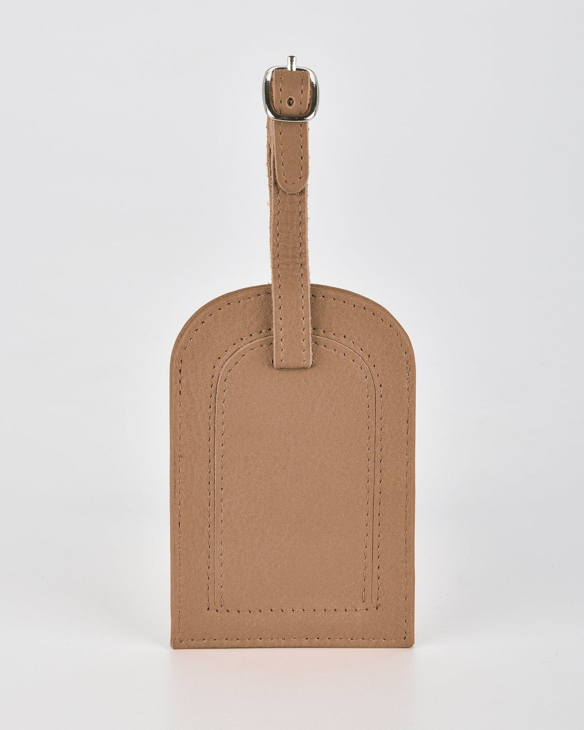 Miabella Leather Luggage Tag - Camel