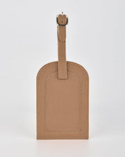 Miabella Leather Luggage Tag - Camel