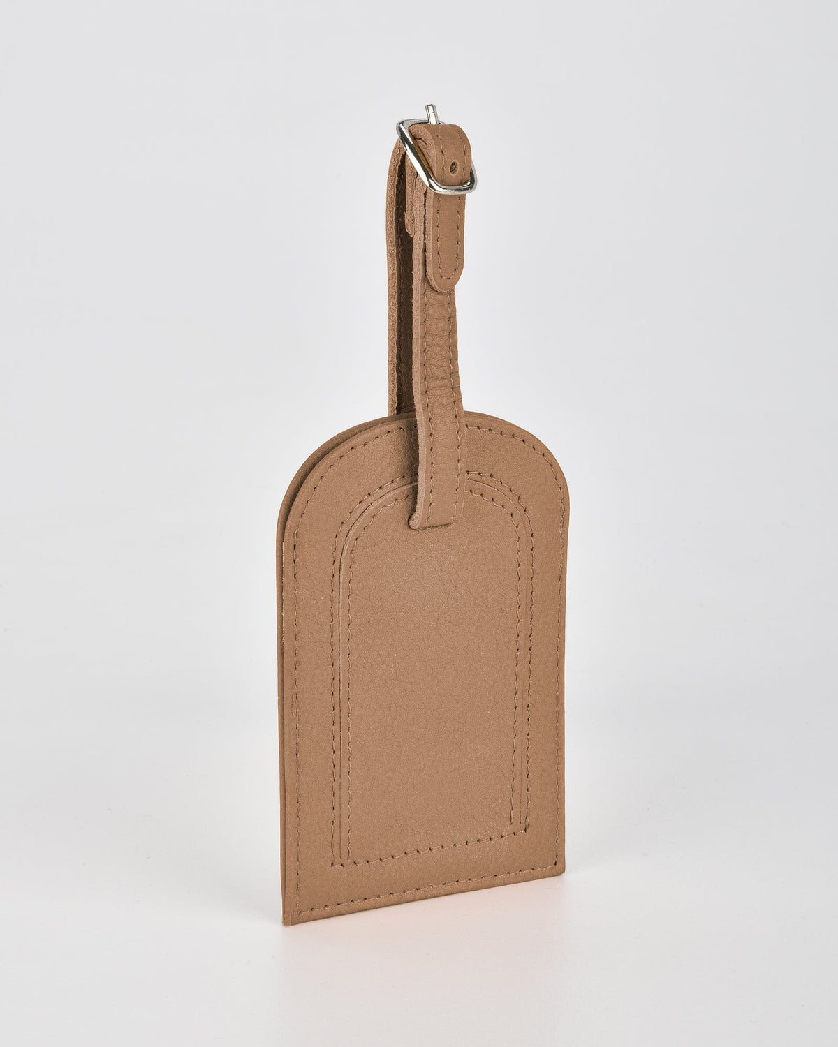 Miabella Leather Luggage Tag - Camel