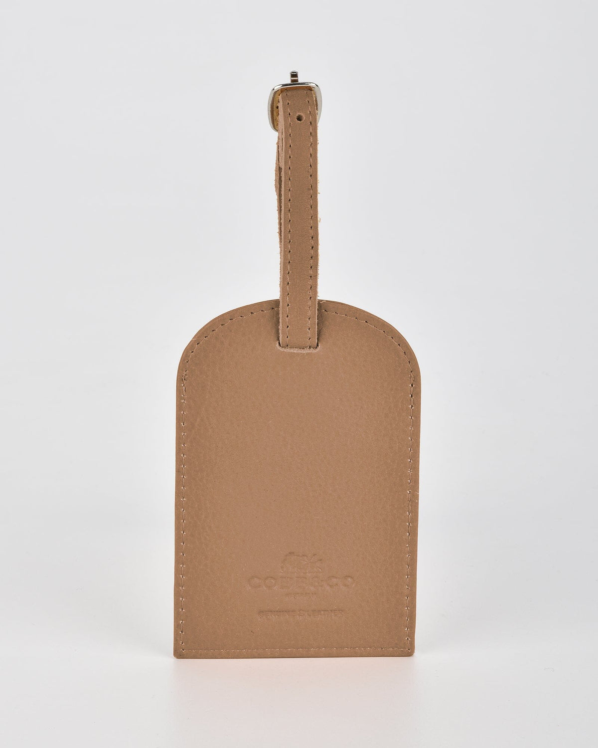 Miabella Leather Luggage Tag - Camel