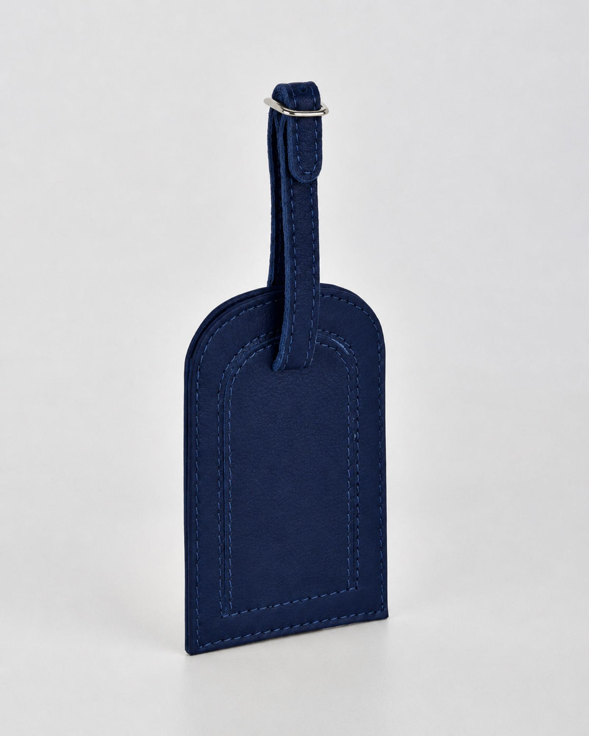 Miabella Leather Luggage Tag - Navy