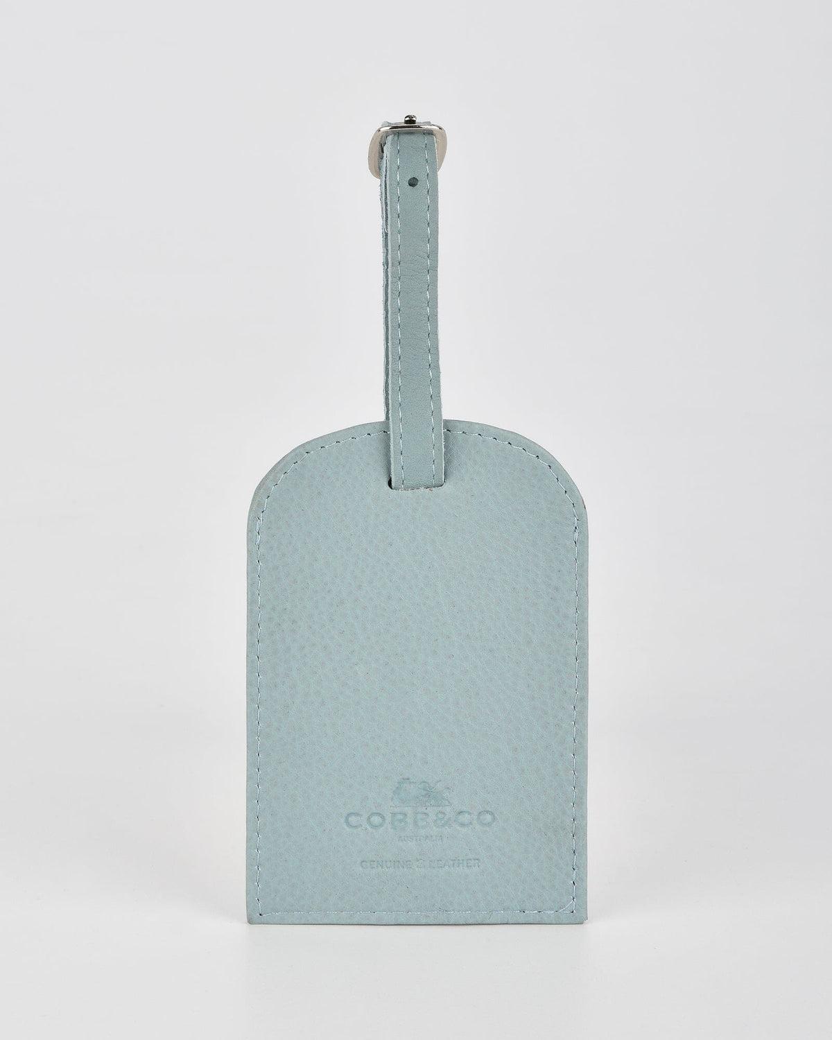 Miabella Leather Luggage Tag - Ocean